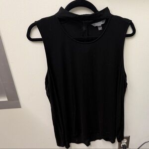 Lisa Rinna Collection Black Sleeveless Blouse